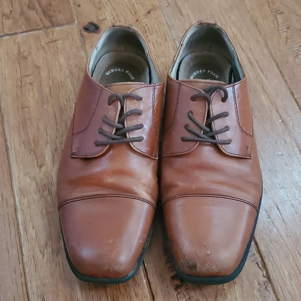 Florsheim brown leather oxford lace up loafers